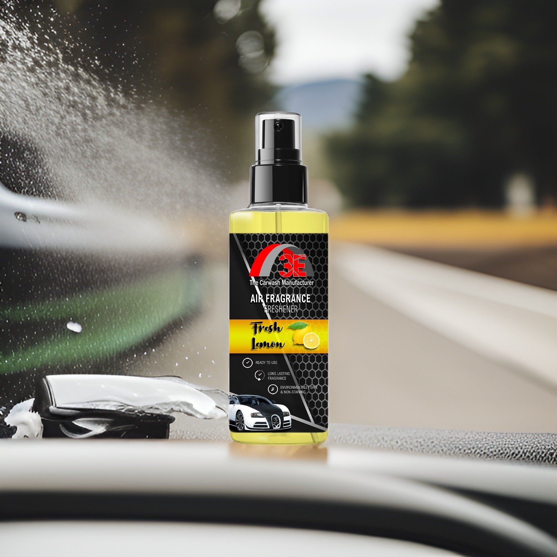 *BUY 2 GET 1 FREE* 3E Air Freshener Spray, 4 fl oz Home & Car Air Freshener - 3E The Carwash Manufacturer